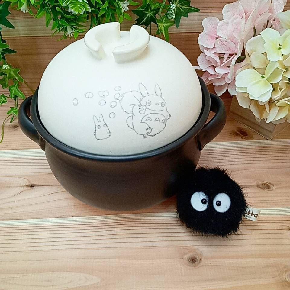 新品　となりのトトロ　日本製 萬古焼 ごはん鍋 万古焼 陶器　スタジオジブリ