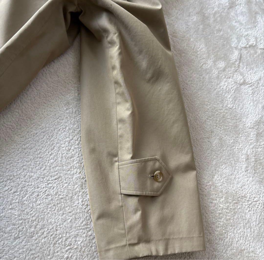 【一枚袖】ビンテージ　バーバリーズ　ステンカラーコートL ベージュ　ノバチェック