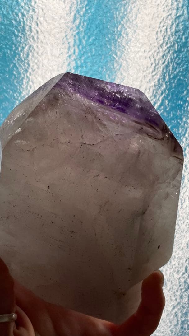 アメジスト 多面体クリスタル 約15cm