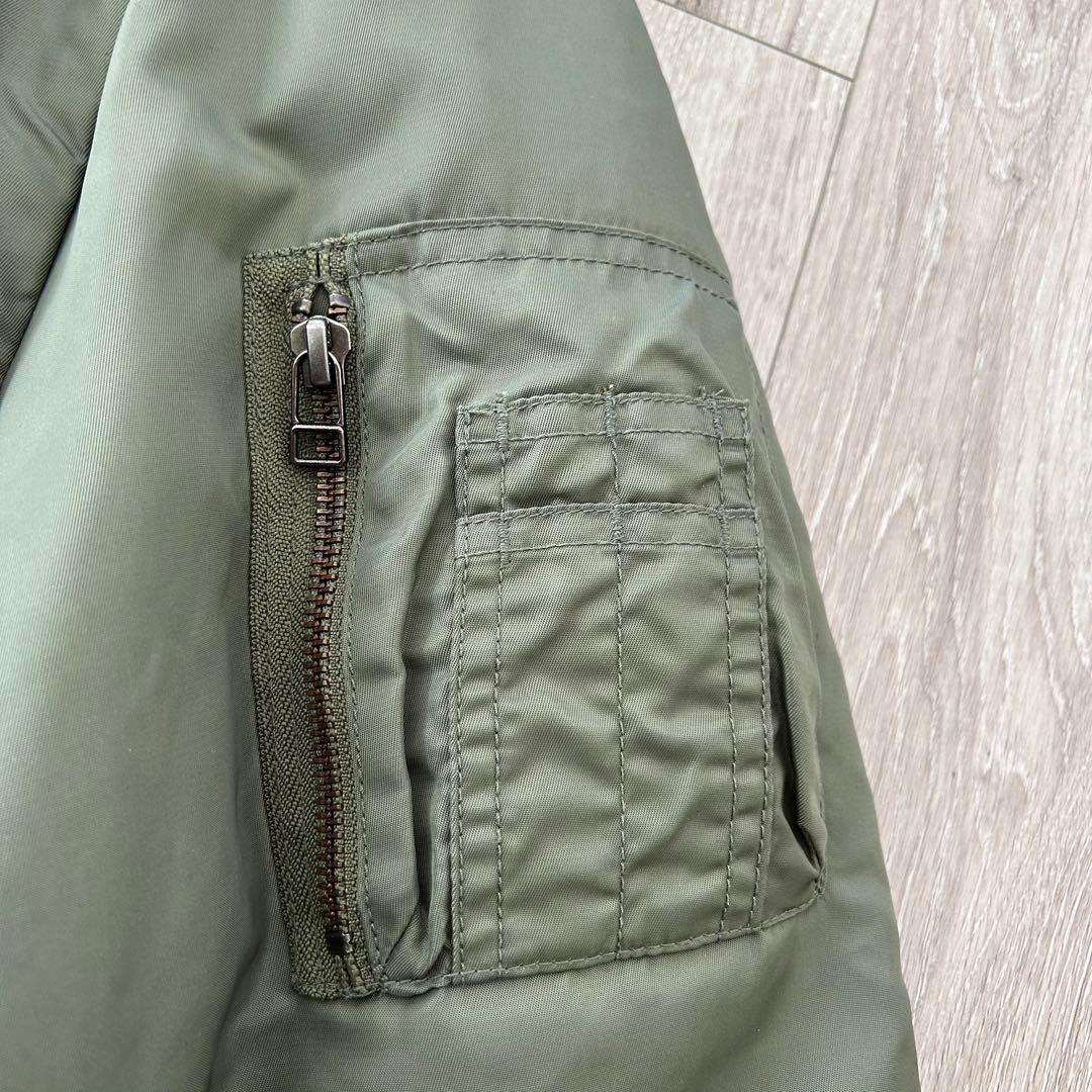 ドムドムハンバーガー MA1 フライトジャケット ミリタリージャケットFオリーブ