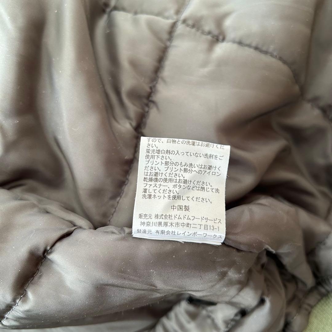 ドムドムハンバーガー MA1 フライトジャケット ミリタリージャケットFオリーブ