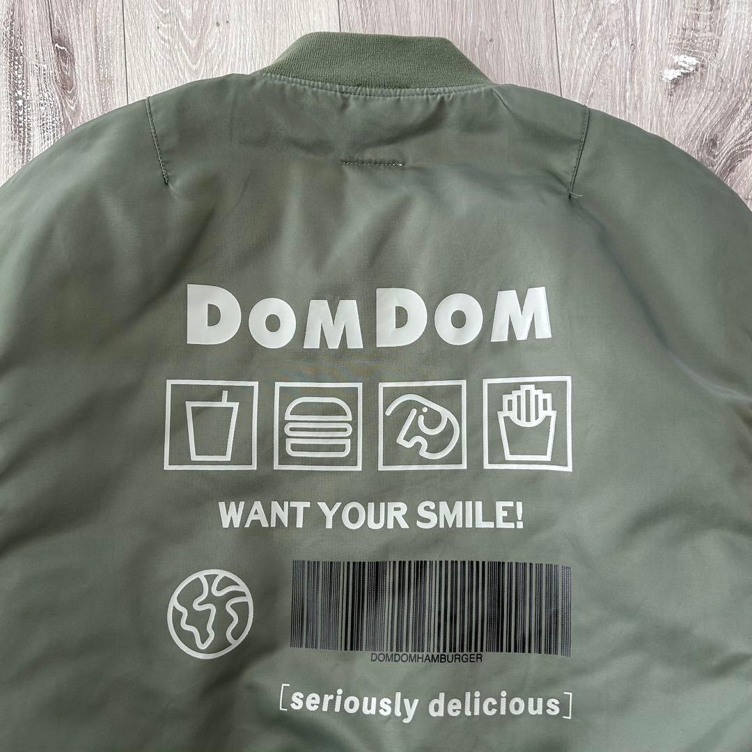 ドムドムハンバーガー MA1 フライトジャケット ミリタリージャケットFオリーブ