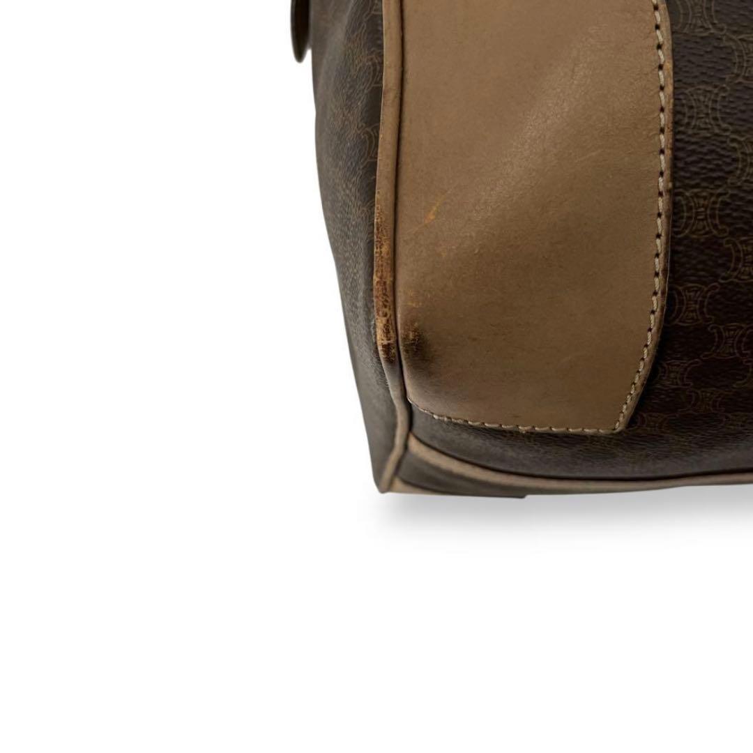 当時物　オールド　セリーヌ　ボストンバッグ　マカダム柄　トリオンフ　旅行　y2k