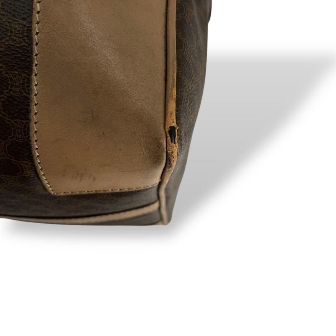 当時物　オールド　セリーヌ　ボストンバッグ　マカダム柄　トリオンフ　旅行　y2k