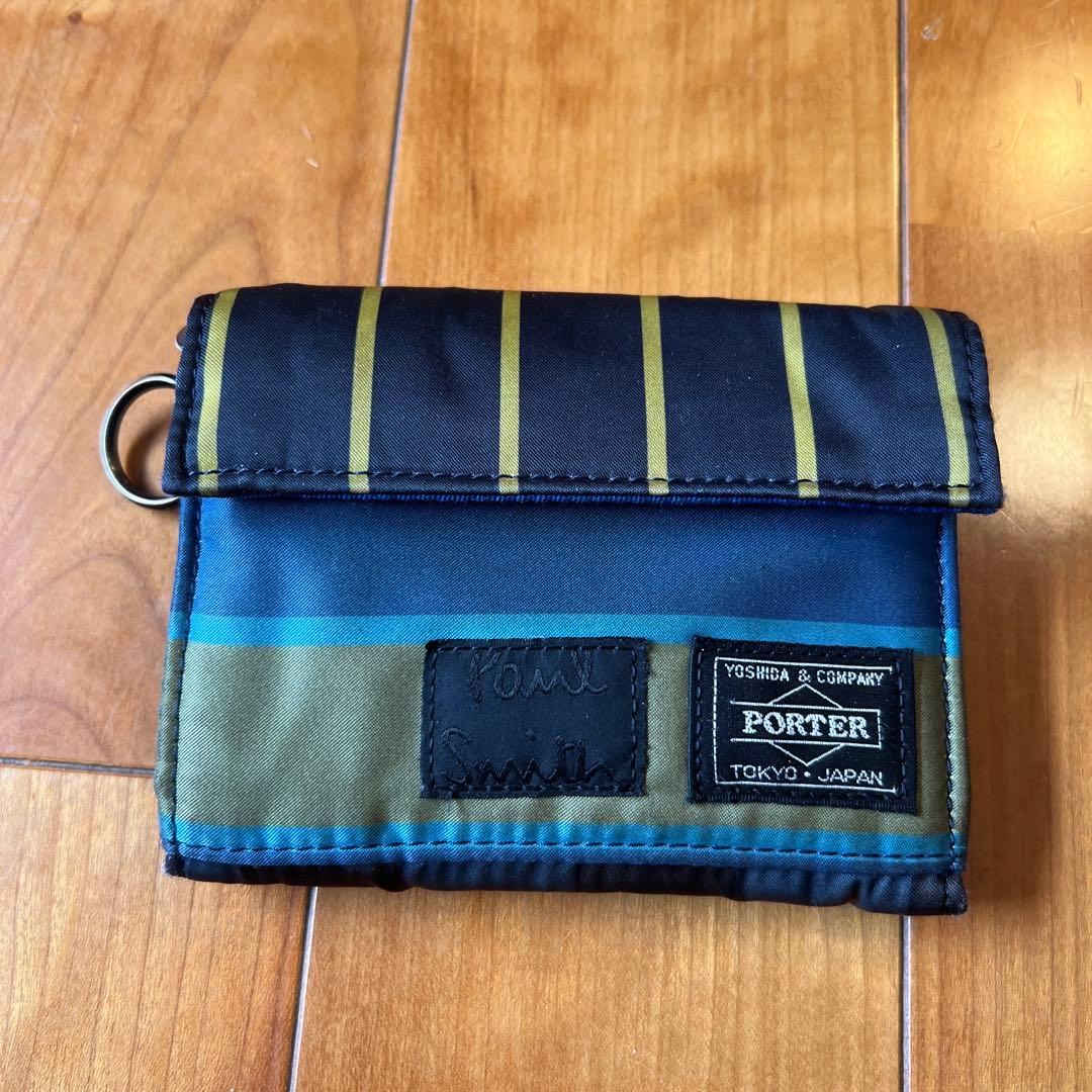 【入手困難品】《即完売品》PORTER×ポールスミス 折り財布