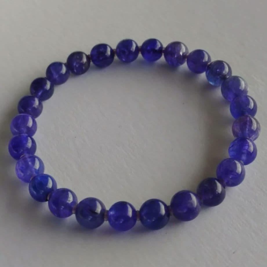 【期間限定値下げ】タンザナイト ブレスレット☆鑑別書付☆ゾイサイト 天然石