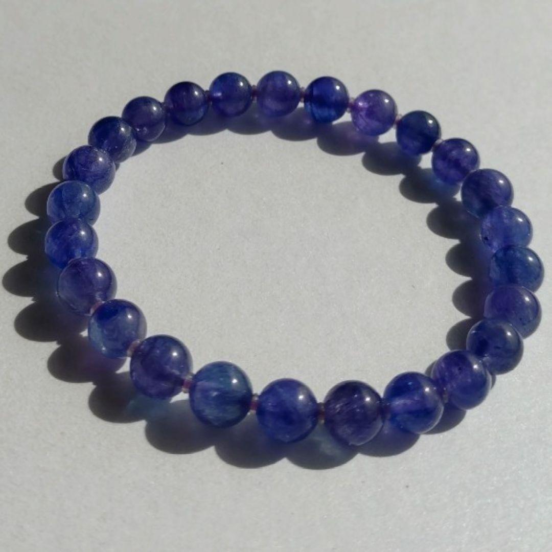 【期間限定値下げ】タンザナイト ブレスレット☆鑑別書付☆ゾイサイト 天然石