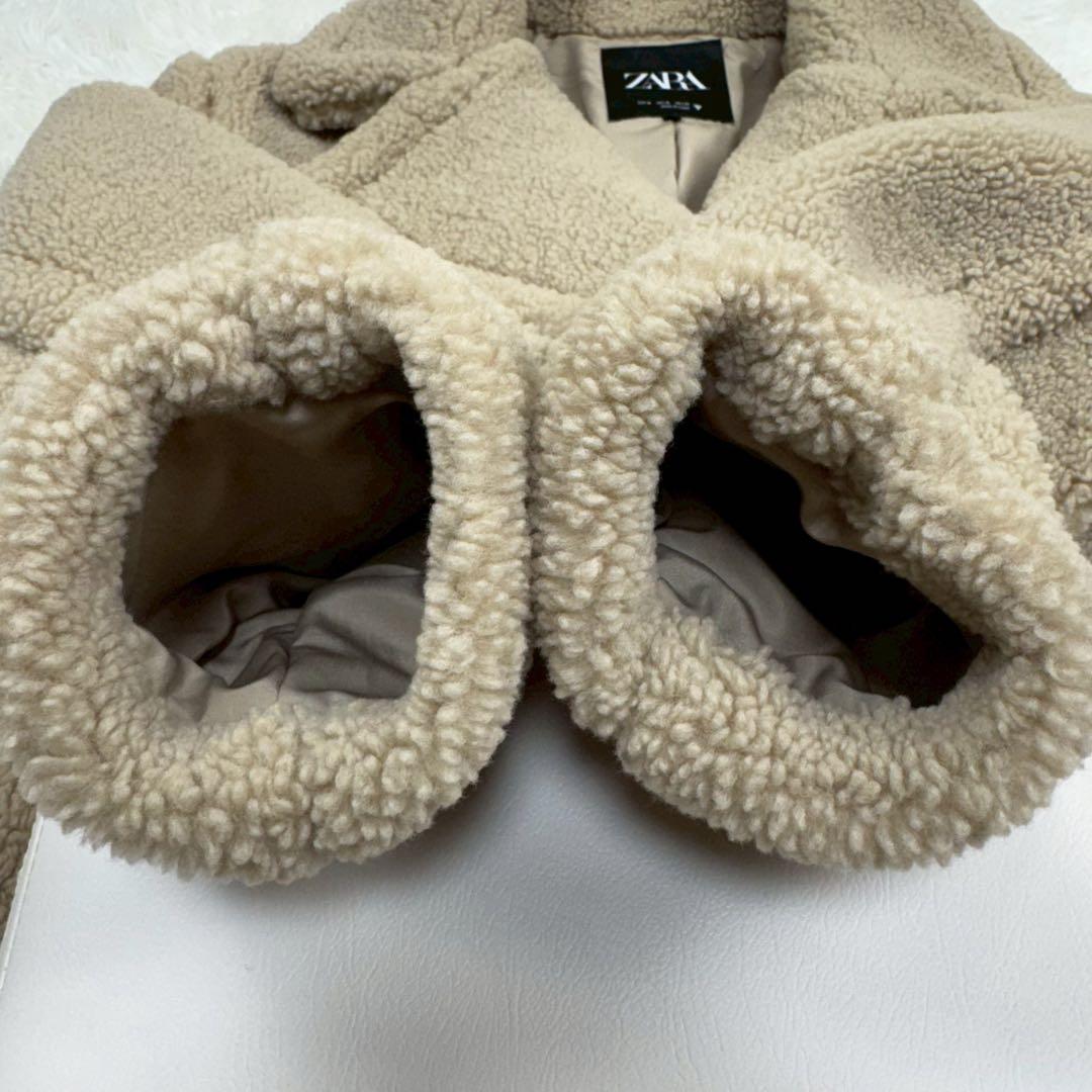 極美品✨ ZARA テディベアコート エクストラ ベージュ ボアコート マキシ丈