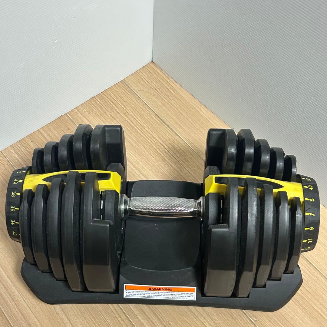 可変式ダンベル 最大約40kg 　片側1個①　　　【説明文必読、お願い致します】