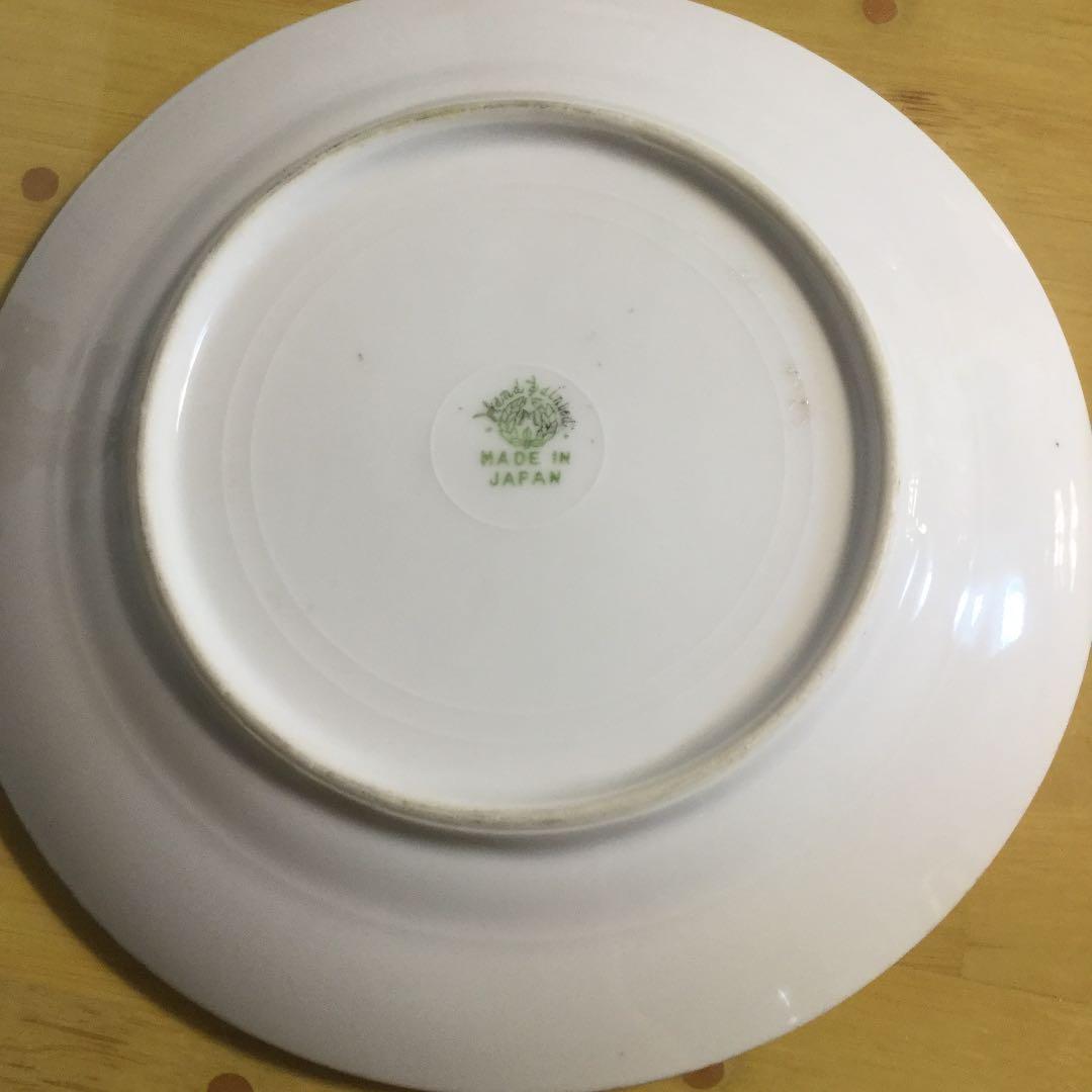 オールドノリタケの彩色皿二枚