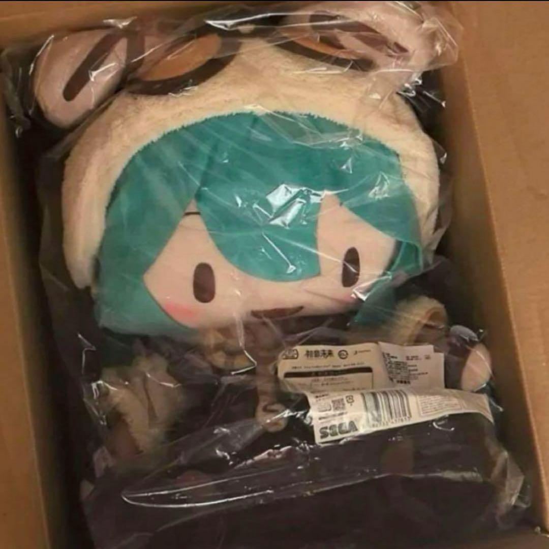 新品未開封 初音ミク マシュマロホットココア ふわぷち ぬいぐるみ (LL)