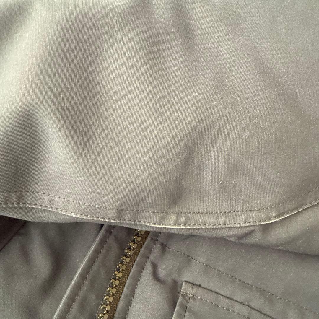   ネイビー フード付き ダウンジャケット