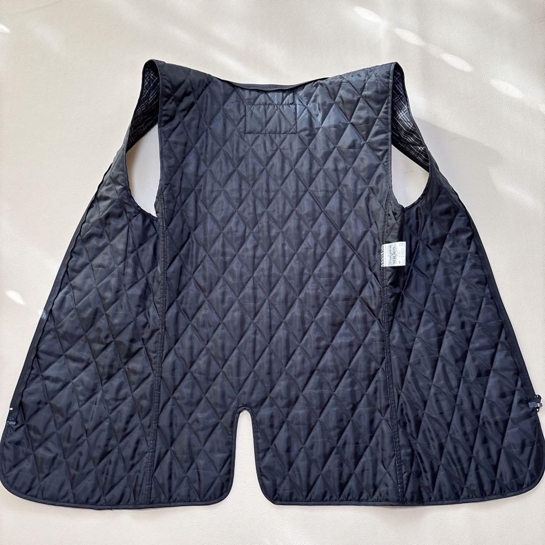 バーバリーブラックレーベル ライナー付き トレンチコート ベルト チェック M