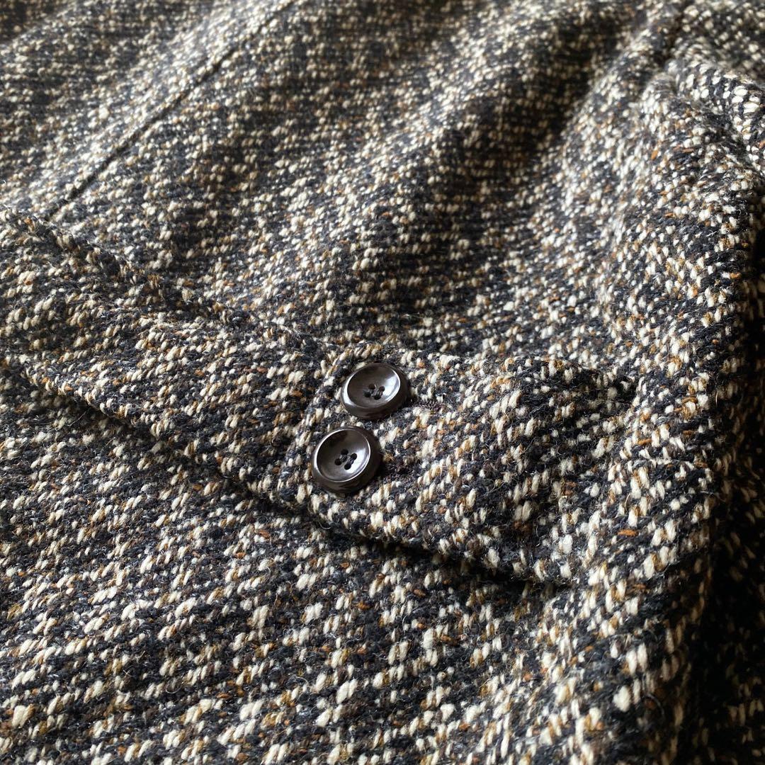 60s〜 German vintage wool tweed coat 46