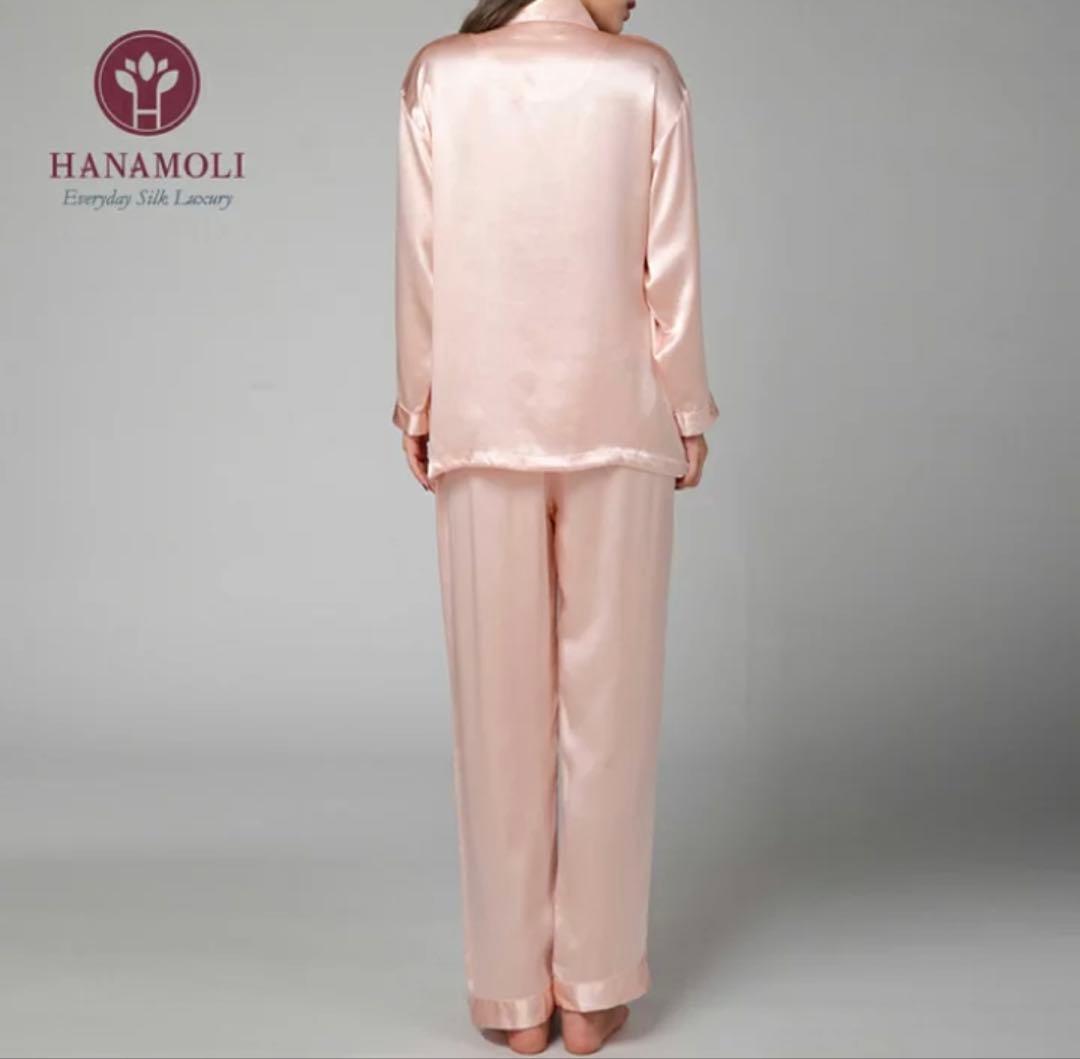 ⭐︎未使用⭐︎　シルク100% 絹 婦人　ピンクHANAMOLI 長袖