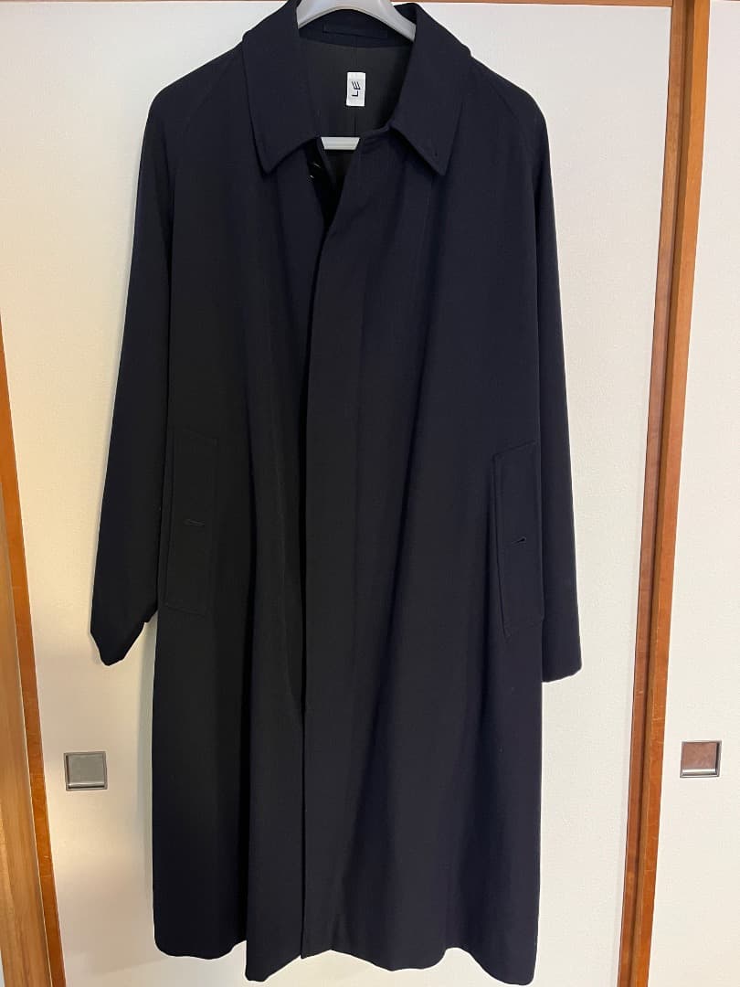 LE エルイー Wool surge バルカラーコート ネイビー　サイズ2