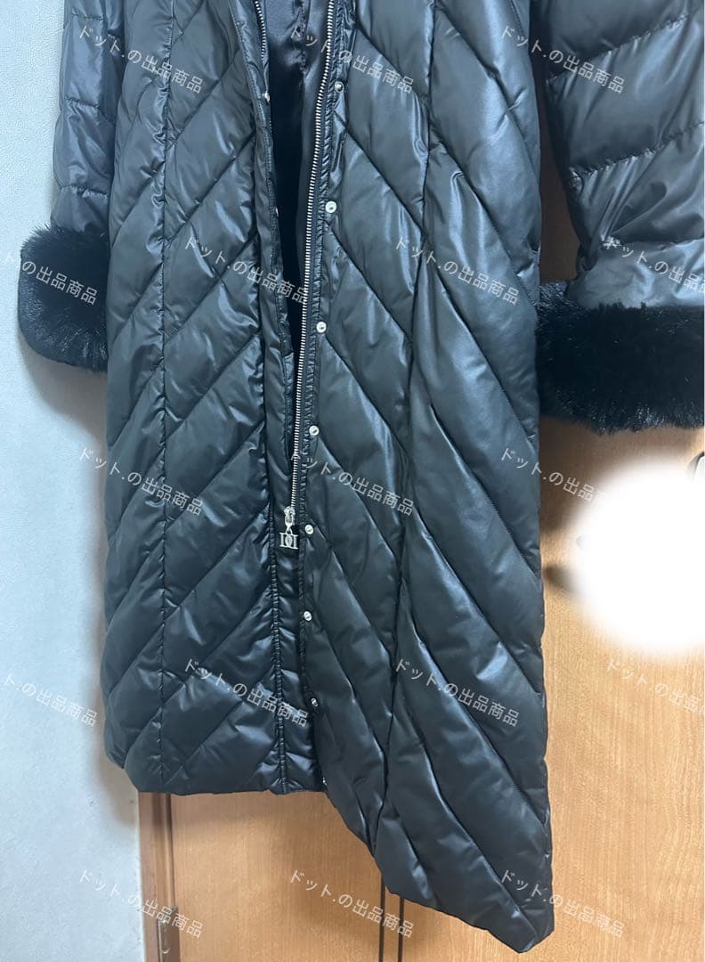Darich ダーリッチ ロングダウンコート ファー付き ブラック Sサイズ