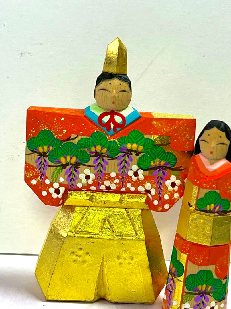 一刀彫 立雛 3.5号 中古品