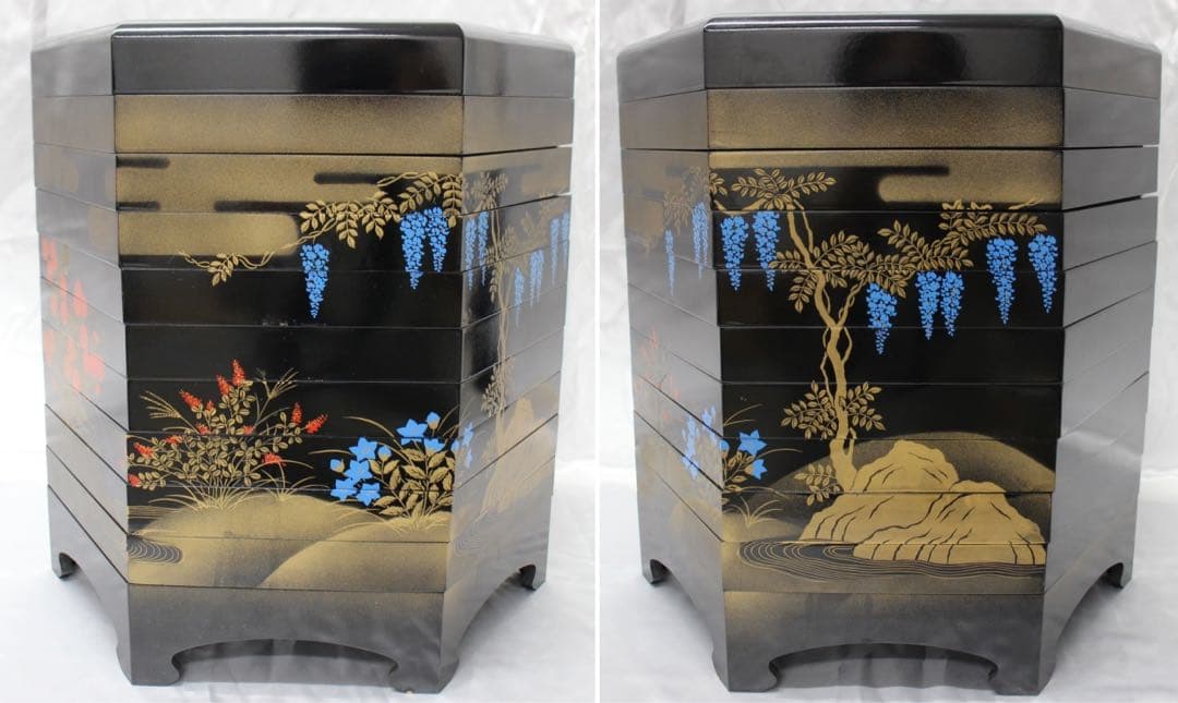 フランクリン画廊 徳川黎明會監修 源氏物語貝合せ 約10cm 貝絵皿 54枚揃