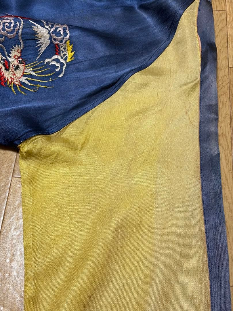 50s スカジャン スーベニア ヴィンテージ 古着 サンフェード 鬼フェード