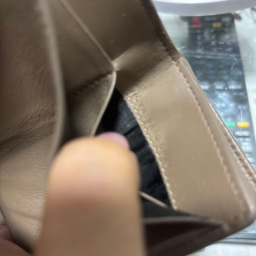 YSL ブラウン三つ折り財布