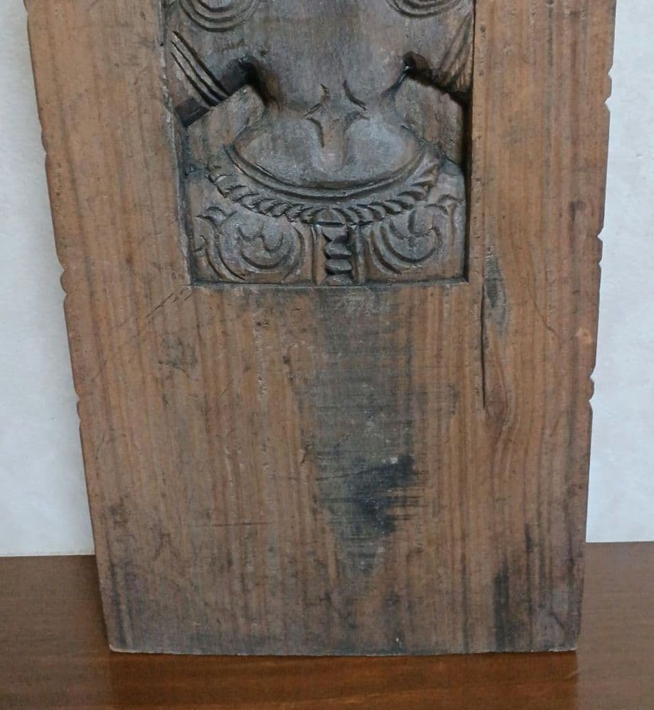 ガネーシャ像　木製　木彫り　大型　約45.5cm　アジアン　仏像　ガネーシャ