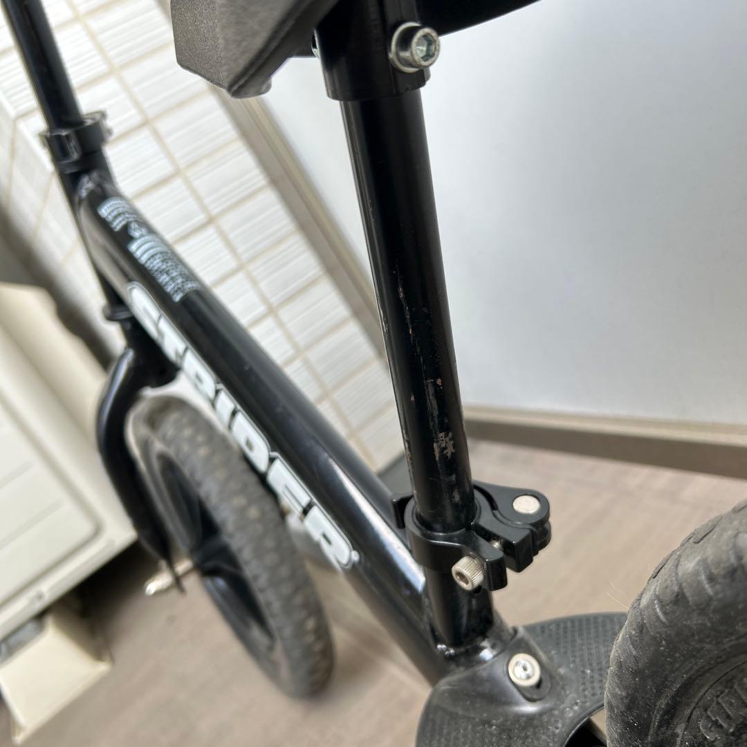 STRIDER バランスバイク ブラック 収納バッグ付き