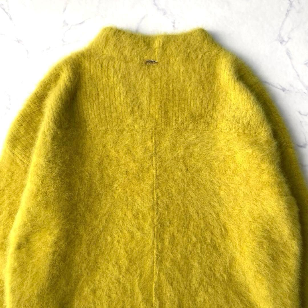 Jines フォックスカシミヤハイネックバックスリットニット 定価20,900円