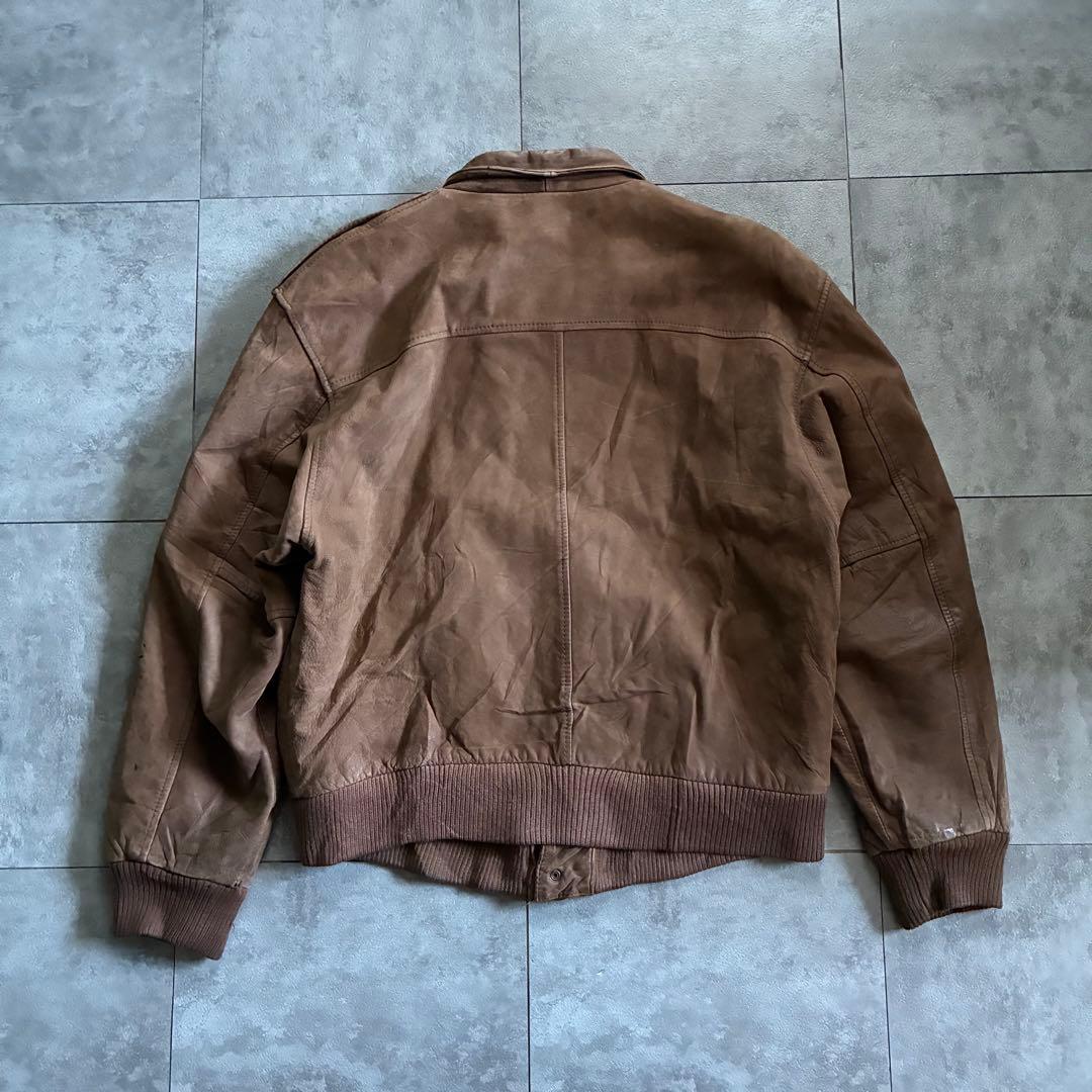 old design leather flight jacket GIII 単丈