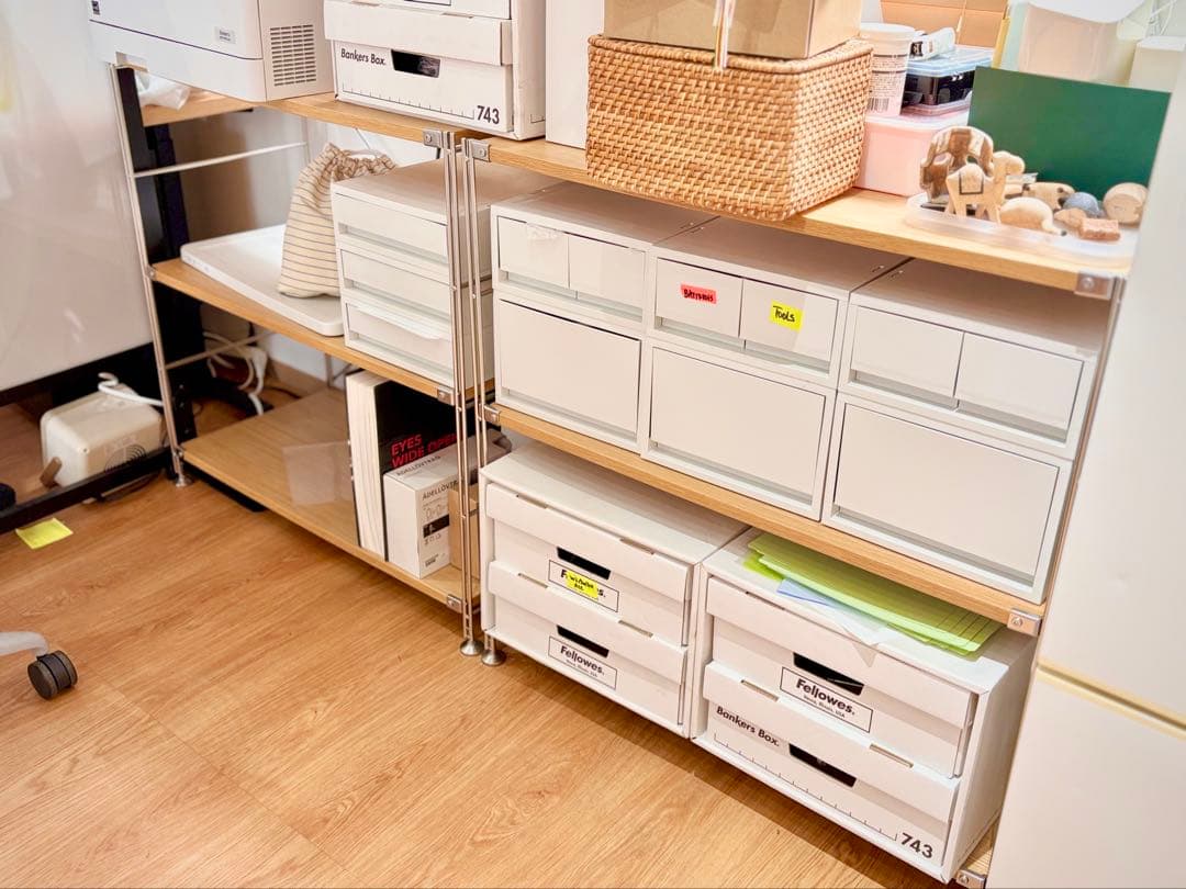 無印良品 ステンレスユニットシェルフ・オーク材棚（ワイド・小） 3つセット