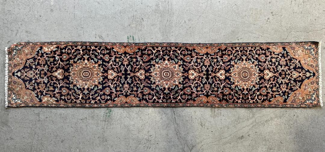 【Vintage rug】258×54cm｜ヴィンテージランナーラグ