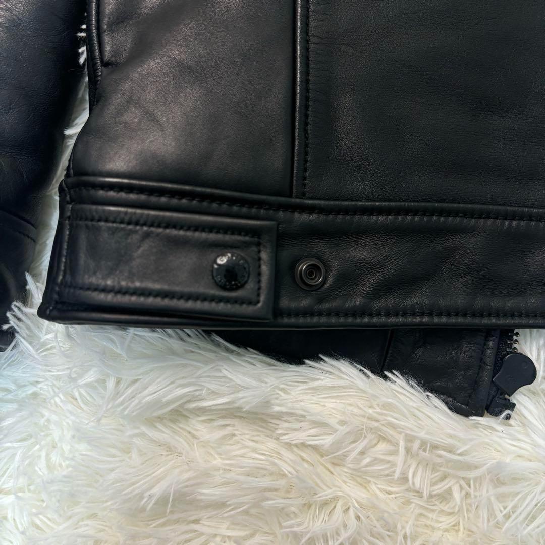 極美品✨クーティ レザー ライダース 本革　シングル ジップ　降谷　KJ
