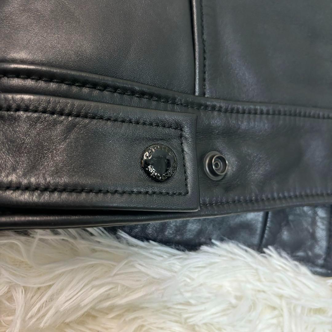 極美品✨クーティ レザー ライダース 本革　シングル ジップ　降谷　KJ