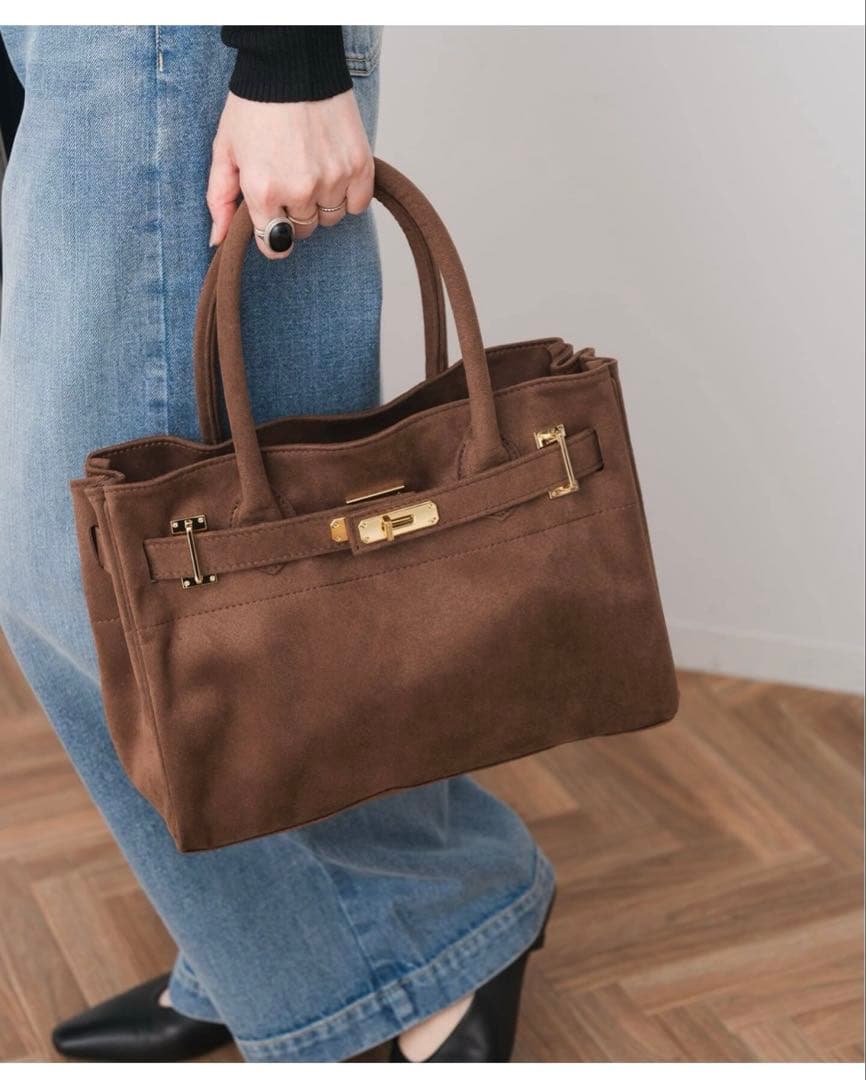 新品⭐︎sita parantica SS別注 フェイクスエードトートバッグ 茶色