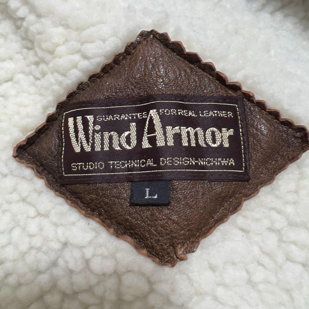 Wind Armor ウィンドアーマー g-1 レザージャケット L ブラウン