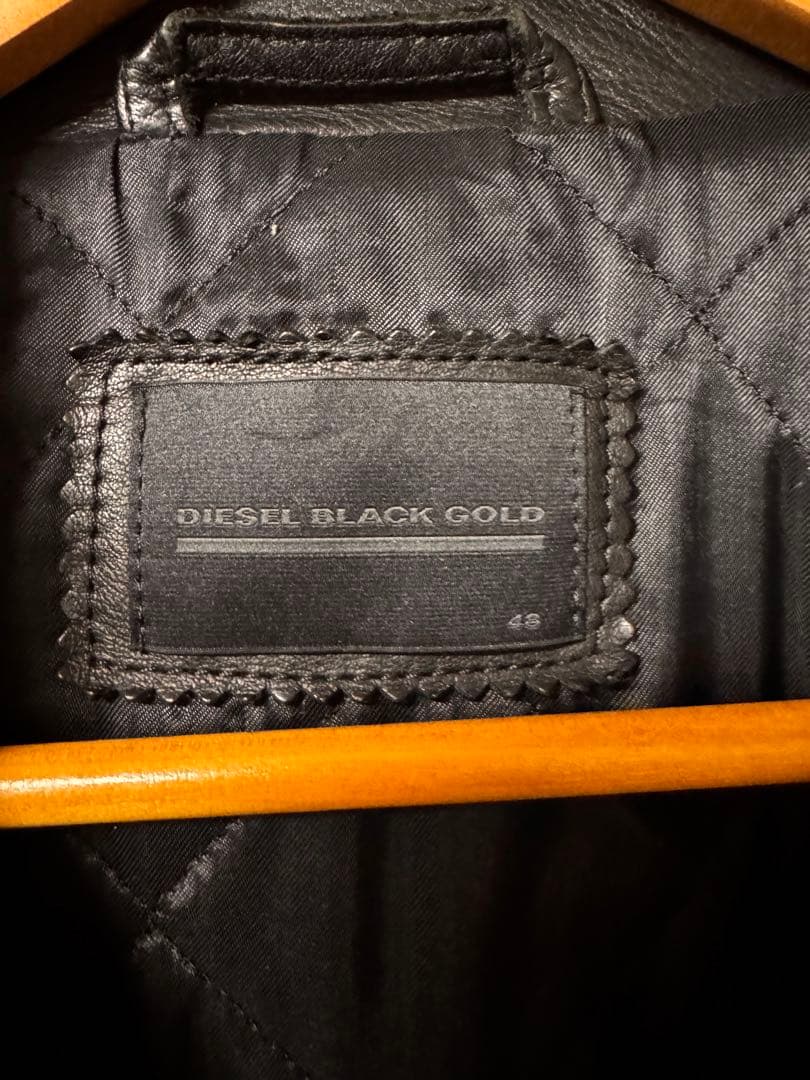 DIESEL BLACK GOLD ダブルライダースジャケット 48サイズ