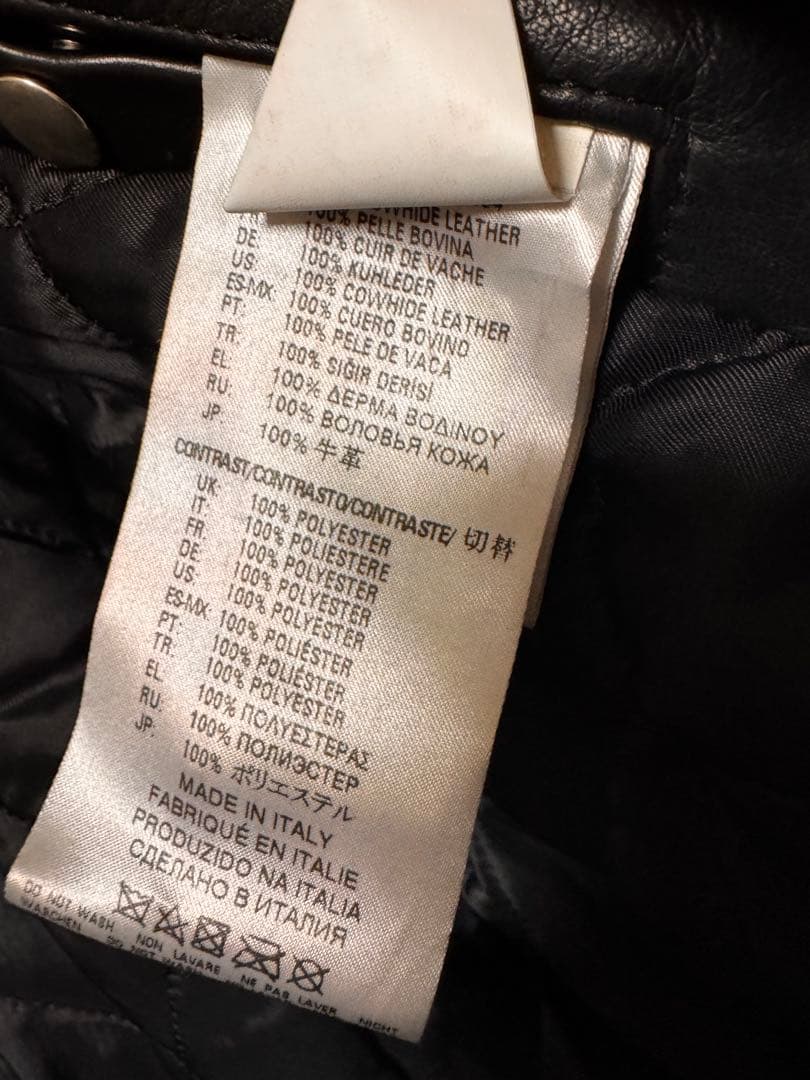 DIESEL BLACK GOLD ダブルライダースジャケット 48サイズ