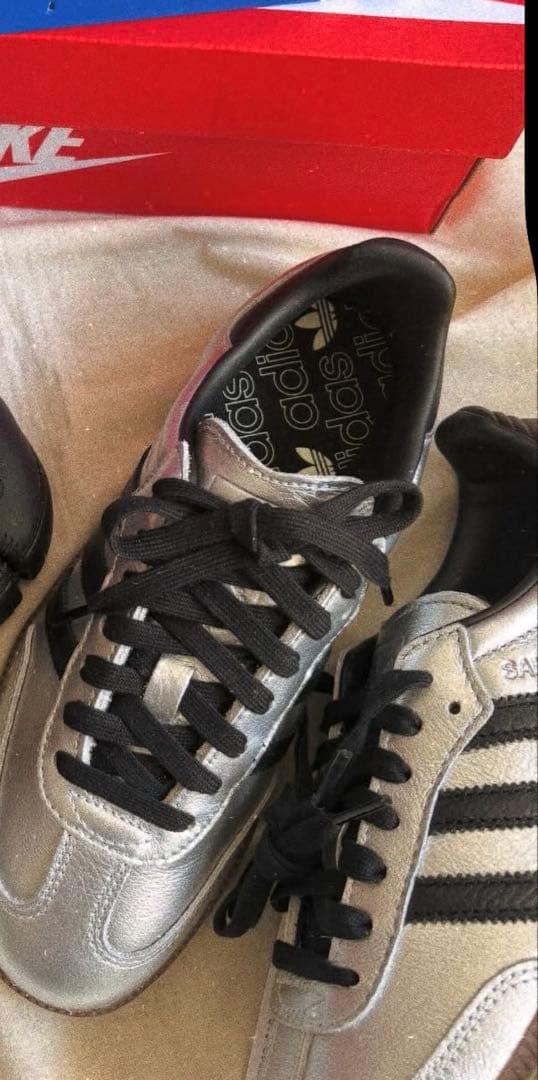 (新品　未使用)adidas Samba OG シルバー 24.5㎝