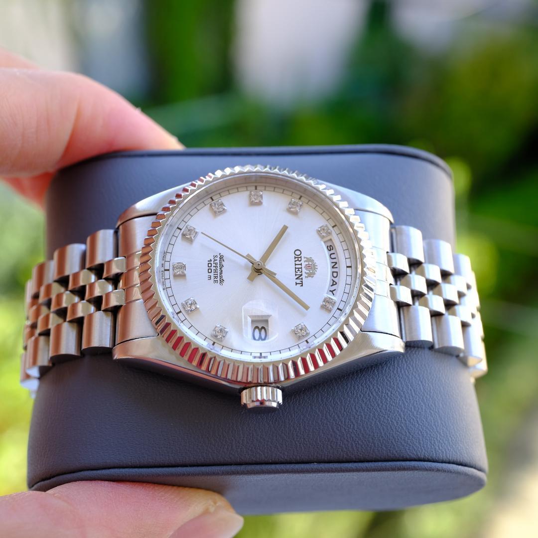 オリエント President ホワイト 美品