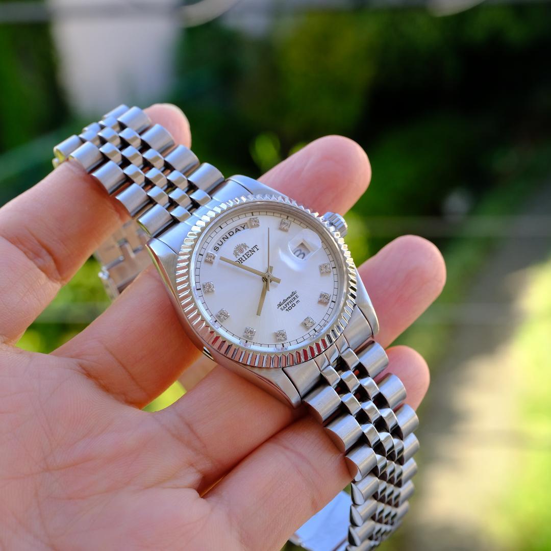 オリエント President ホワイト 美品