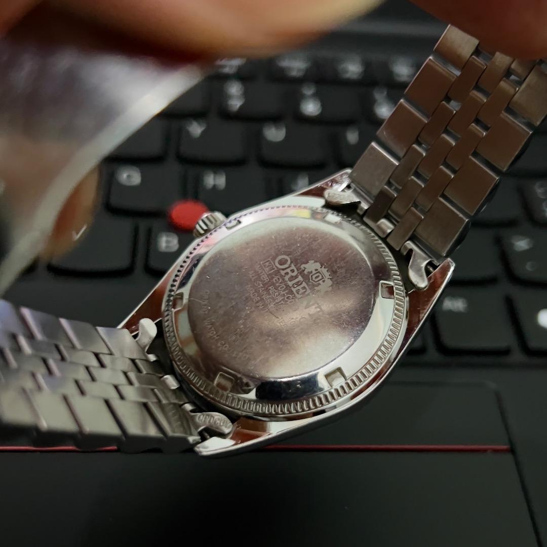 オリエント President ホワイト 美品