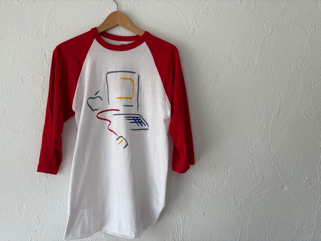 ポ*。様 Apple ラグランTシャツ ヴィンテージ