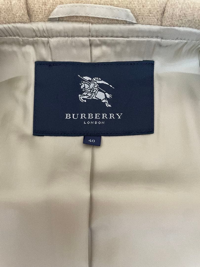 【極美品】BURBERRY LONDON バーバリーハニーベージュダッフルコート