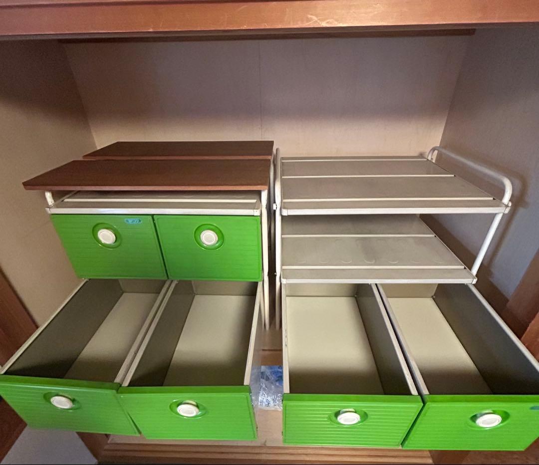 昭和レトロ　希少　ヨドコウ　スチール製押入れ収納　2台　直接お渡し