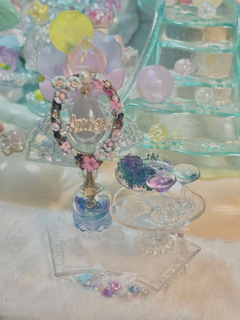 紫陽花デザートセットブルーライト