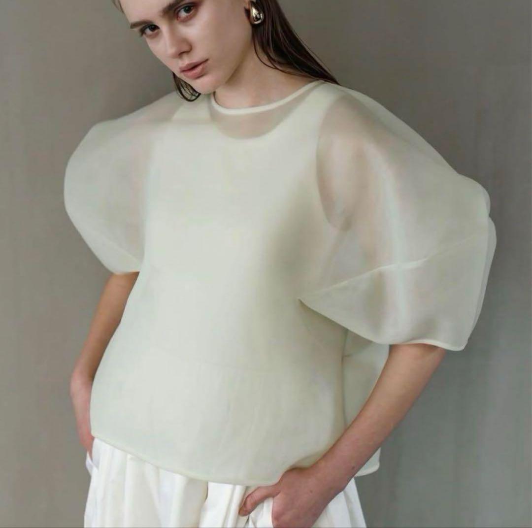 リテン　Liten sheer sculpture tops シアー　ミント