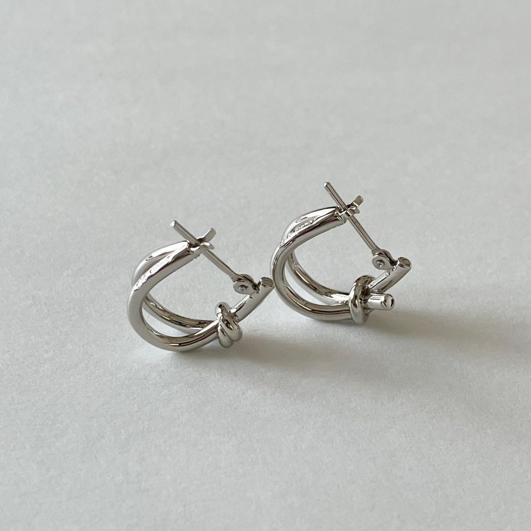 momo1224　 極美品 Jouete ジュエッテ フープピアス ノット