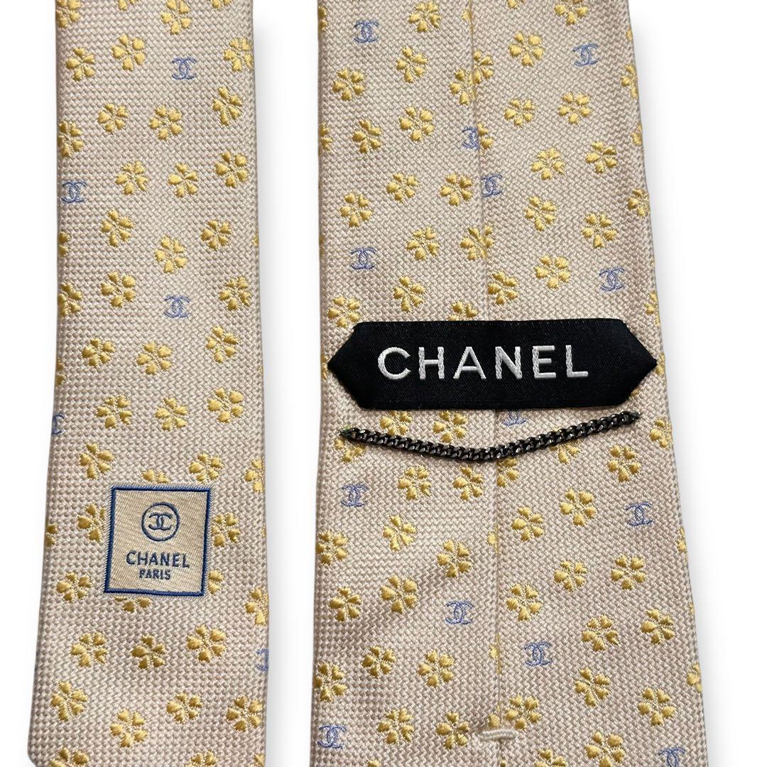 極美品✨CHANEL ネクタイ　シャネル ココマーク　ジャガード　高級