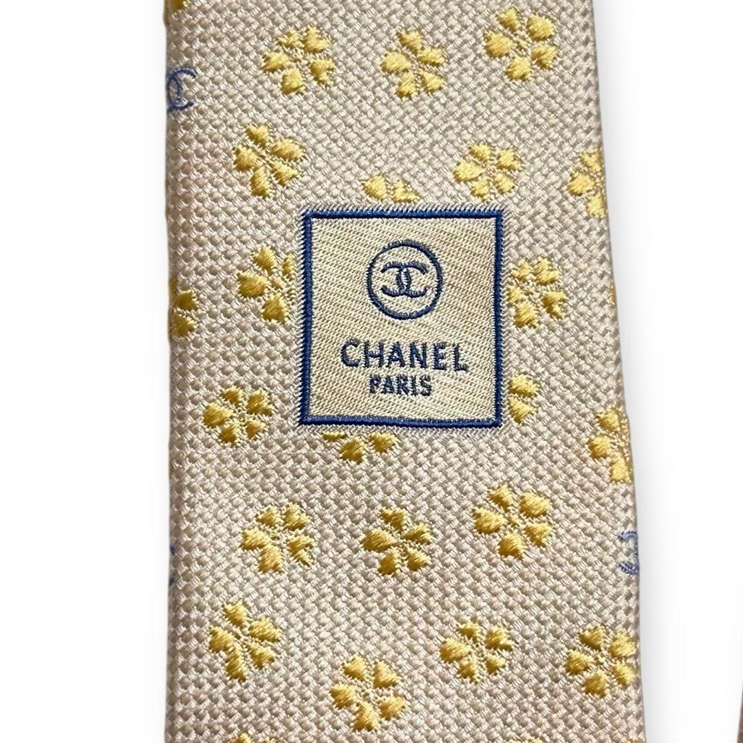 極美品✨CHANEL ネクタイ　シャネル ココマーク　ジャガード　高級