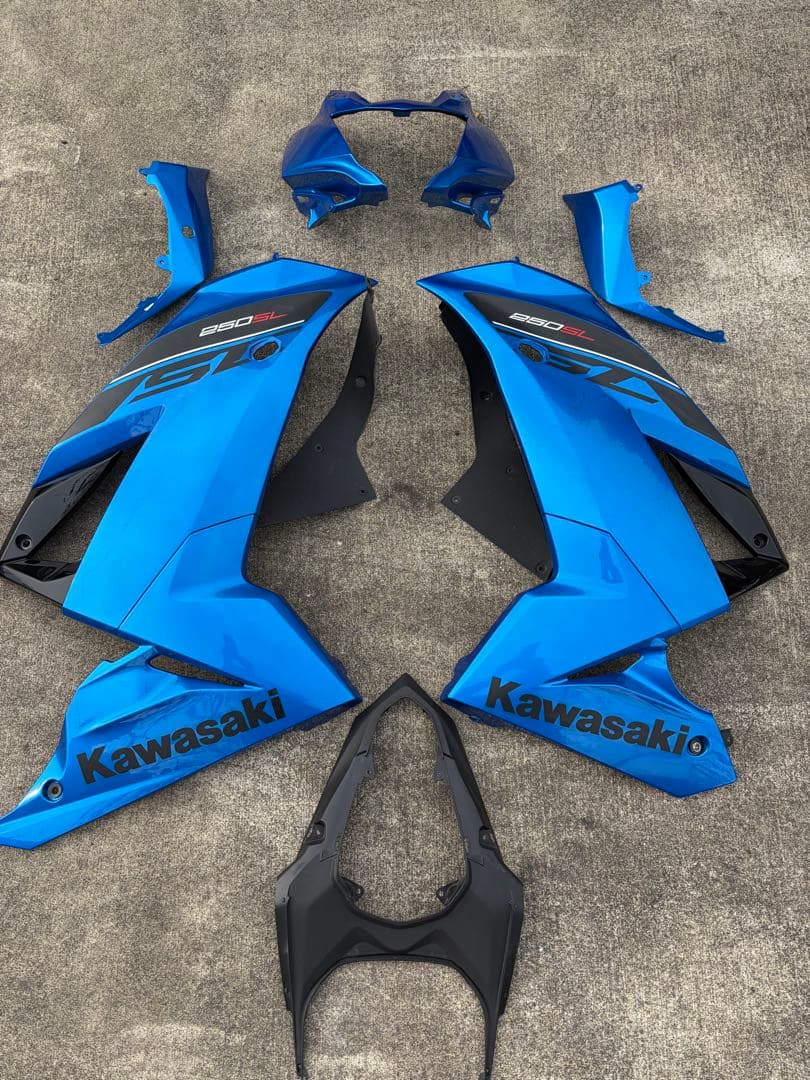 春*瀬様 ニンジャ250SL用　青 カウルパーツ